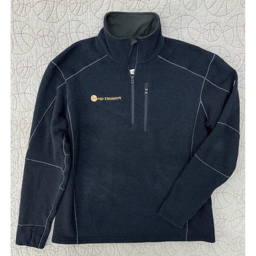 Kuhl Interceptr 1/4 Zip Fleece‎ Pullover Black Logo / Mens XXL